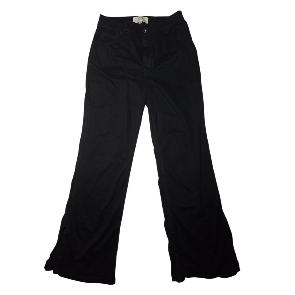 C&S By Cloth & Stone‎ Side-Split-Hem Flare Hem High Rise Black Pants 30x30
